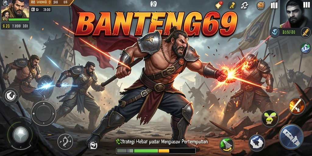 Tangkapan layar BANTENG69 menampilkan pertempuran taktis yang mendebarkan.