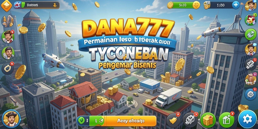 Tampilan gameplay Tycoon DANA777 yang menarik dan interaktif.