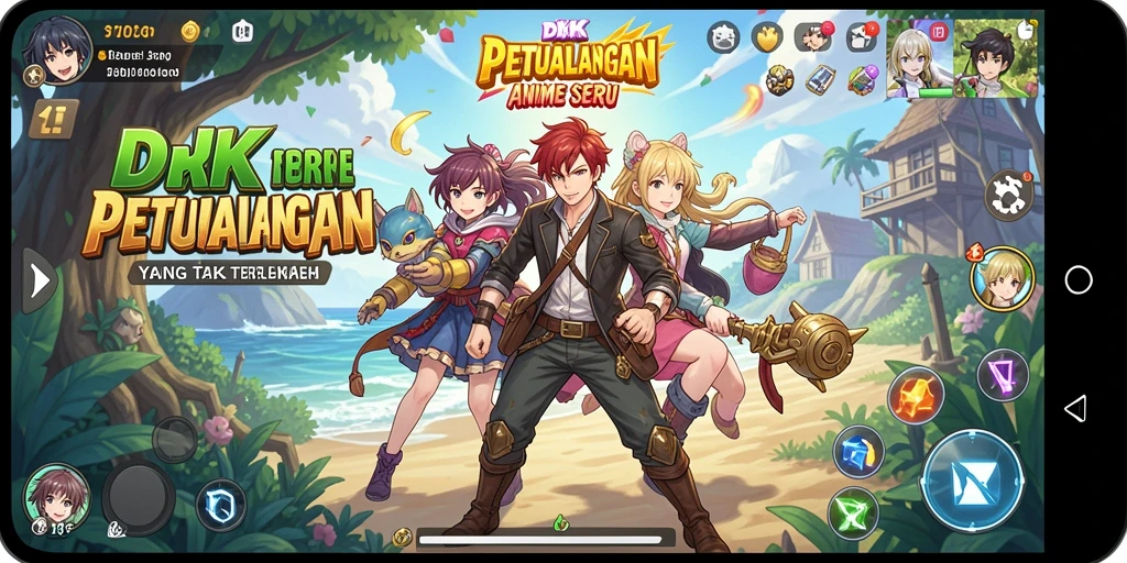 Tampilan menakjubkan dari gameplay DKK yang penuh aksi dan warna.