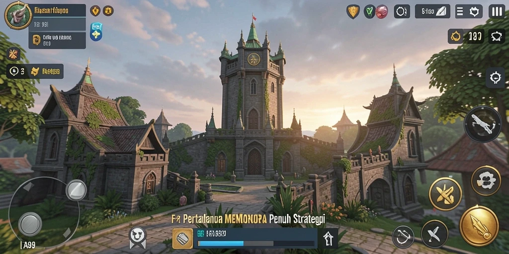 Tampilan gameplay seru dari FA99 saat melawan gelombang musuh.