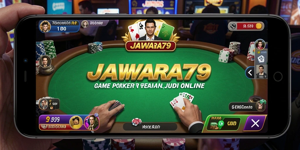 Tampilan gameplay seru JAWARA79 bagi para pecinta poker.