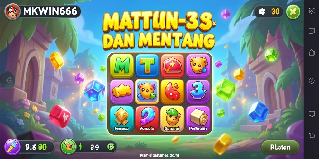 Gameplay seru MKWIN666 saat mencocokkan bola warna-warni.