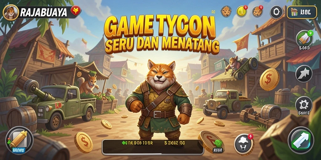 Tampilan gameplay seru dan strategis dalam RAJABUAYA.