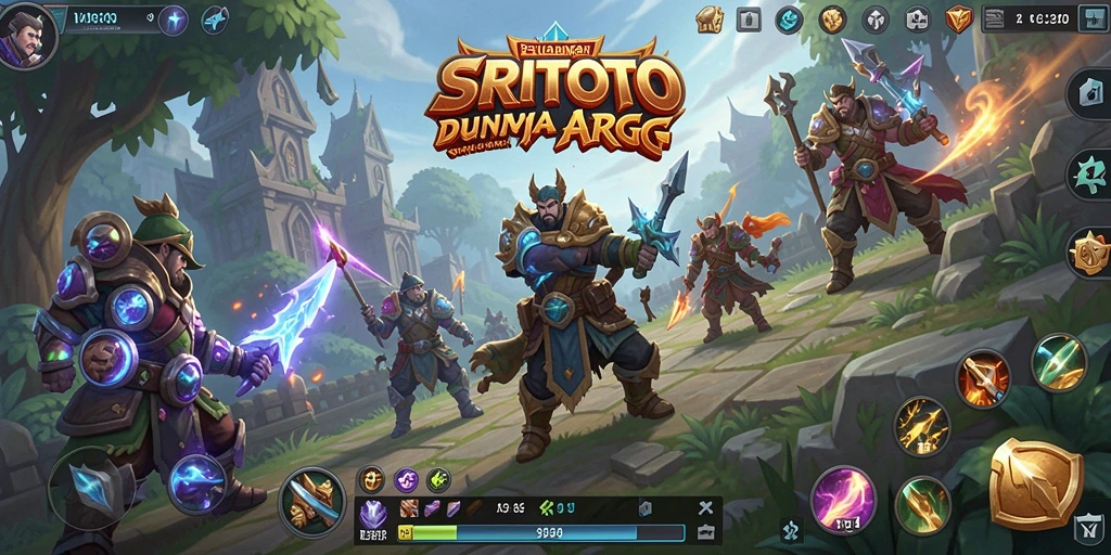 Tampilan gameplay epik dalam SRITOTO dengan pertarungan yang mendebarkan.