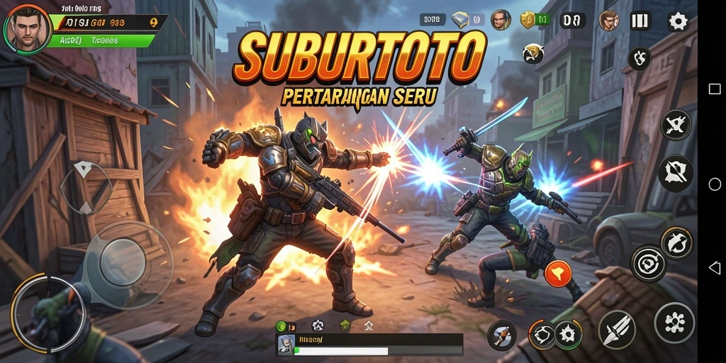 Tangkapan layar menunjukkan aksi pertarungan seru dalam SUBURTOTO.