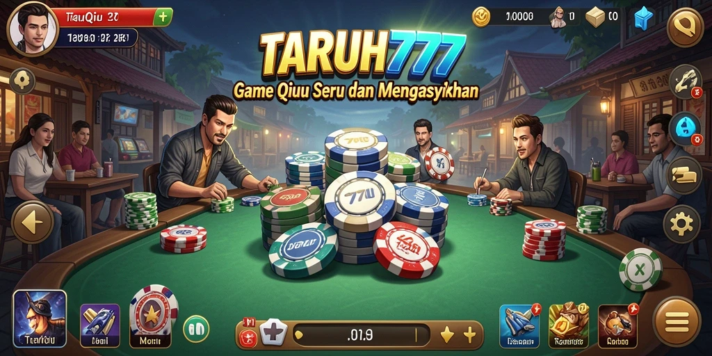 Screenshot gameplay QiuQiu TARUH777 yang menarik dan mendebarkan.